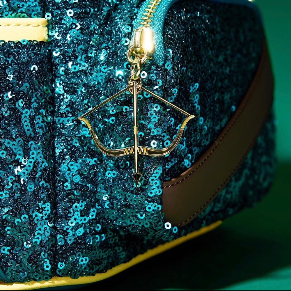 Loungefly Exclusive Princess Merida Sequin Mini Backpack and Wallet Set - Picture 3 of 11